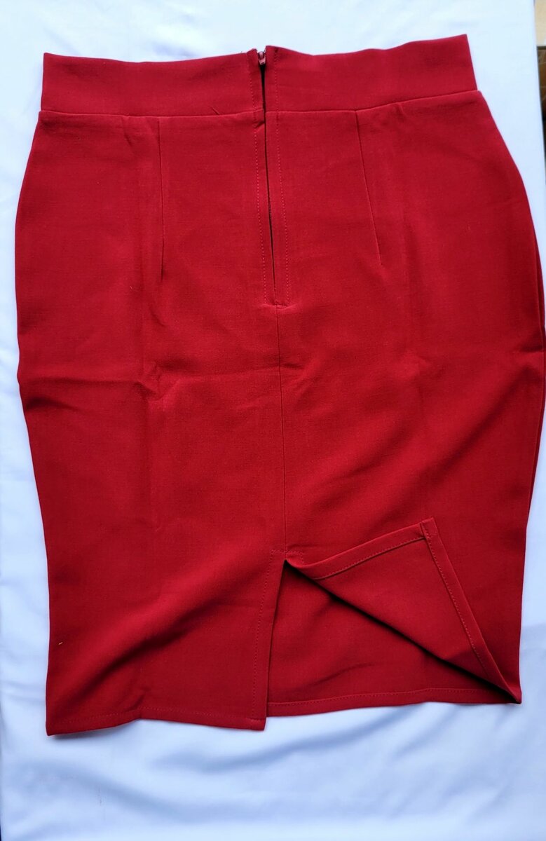 Jupe crayon rouge