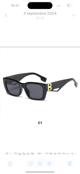 Lunettes de soleil carrées élégantes