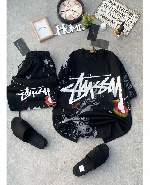 Trendy Graphic T-Shirt Set
