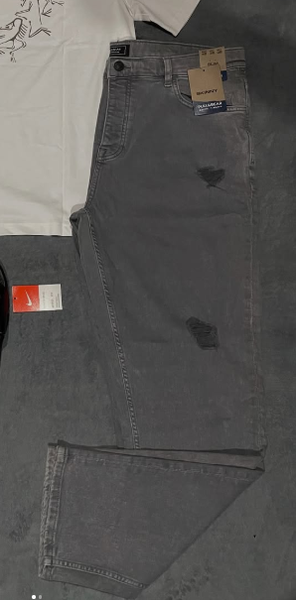 grey jeans