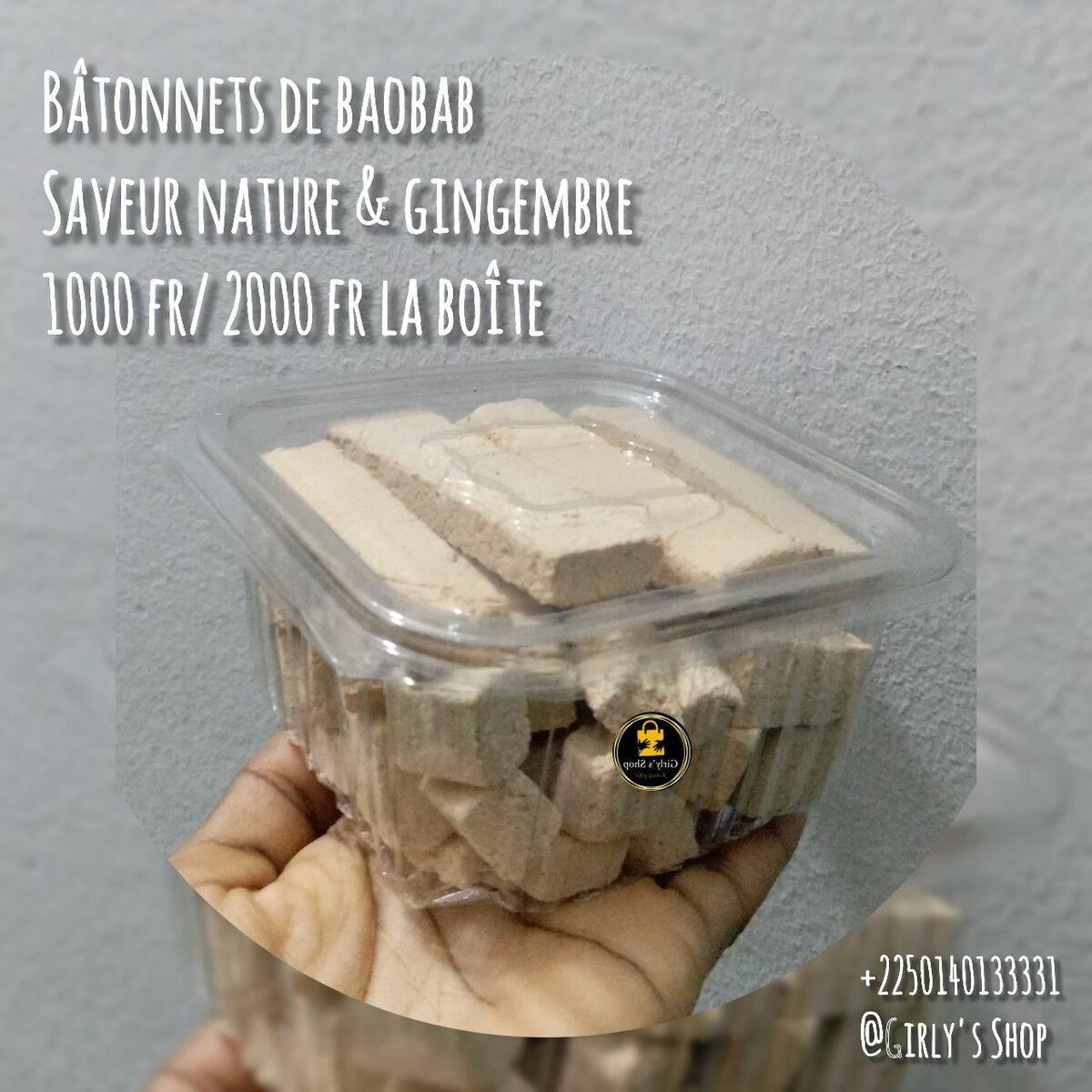 Bâtonnets de Baobab Gingembre