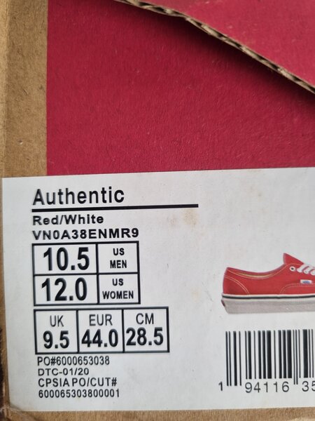 Vans rouge