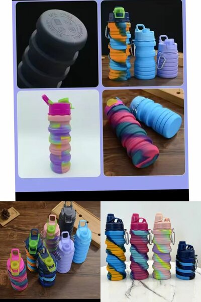 Bouteille pliable en silicone