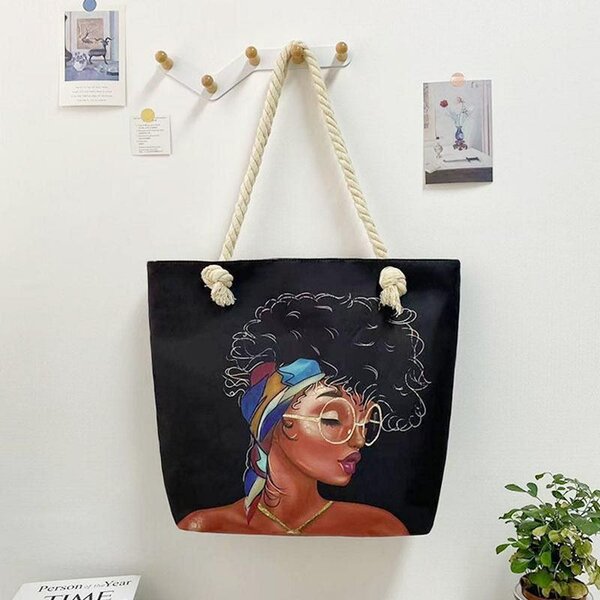 Sac en toile imprimé artistique