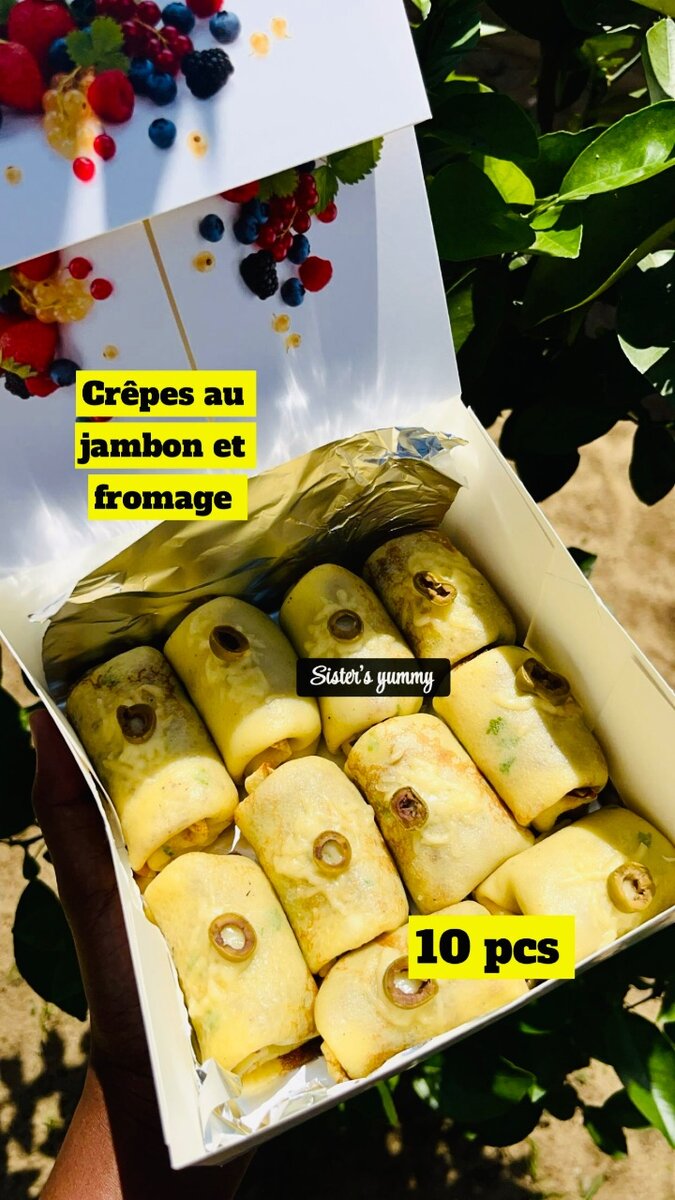 Crêpes jambon fromage 10pcs
