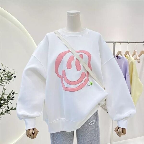 Woman hoodies & sweatshirt oversized crewneck