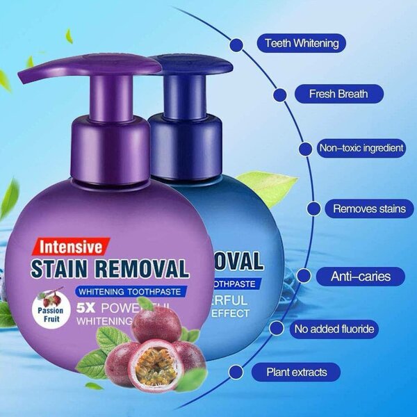 Buy 2 GET 1 free (5X) Dark Tooth Whitening Stain Remover
