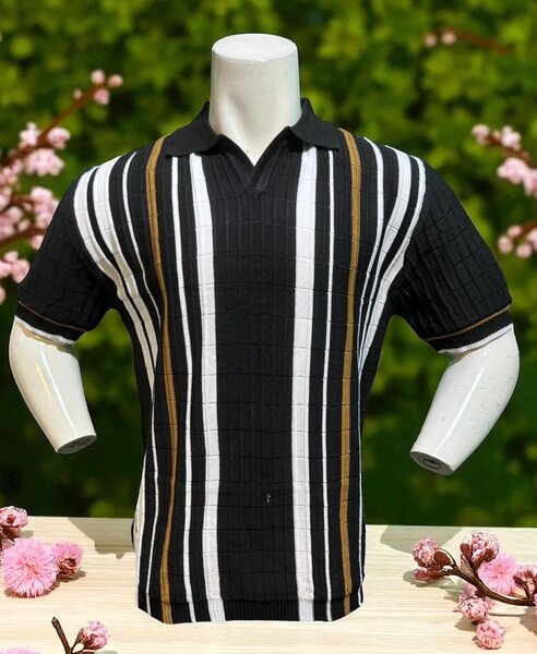 Polo rayé homme élégant