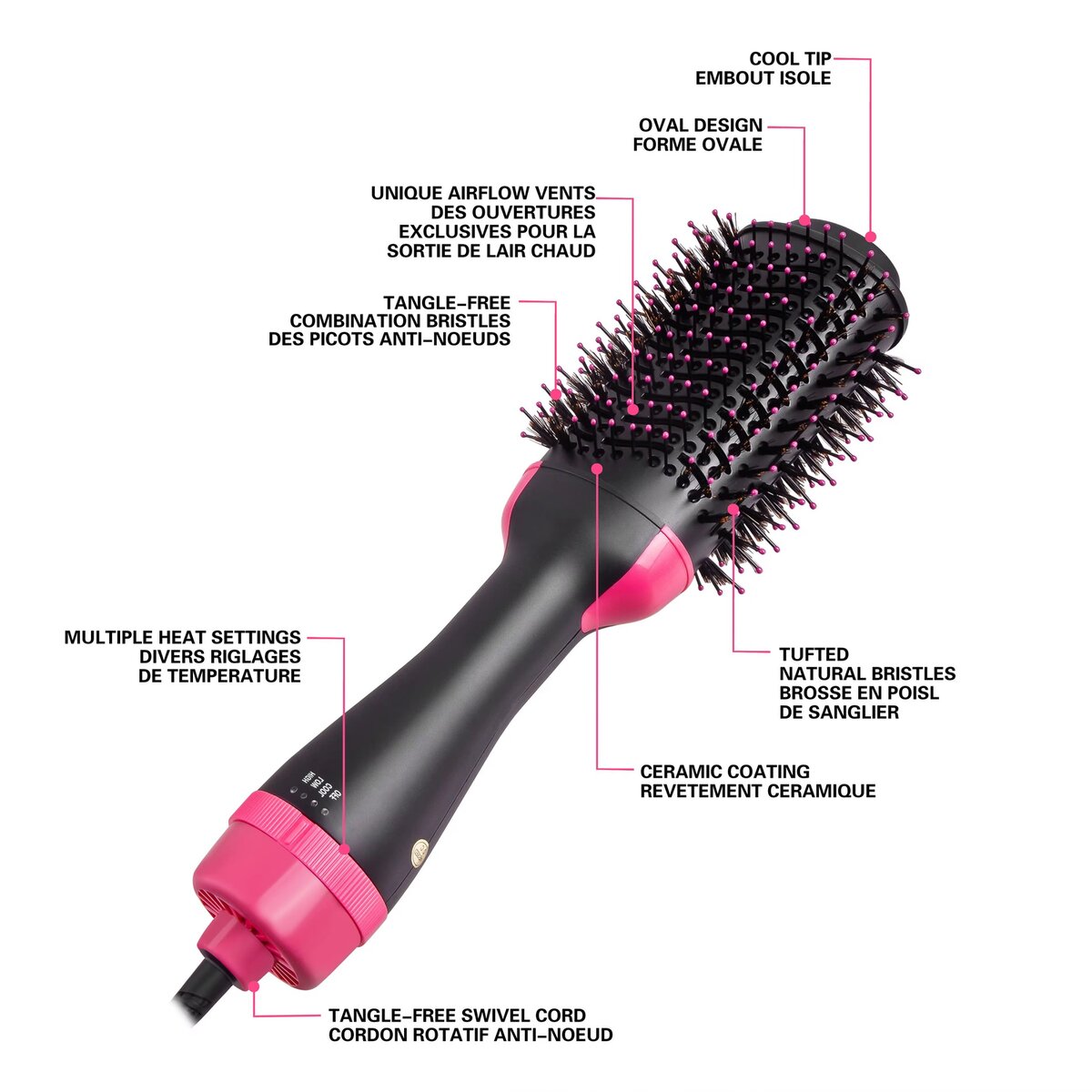 Dryer straightener curler