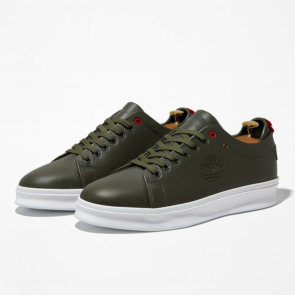 Baskets en cuir élégantes homme