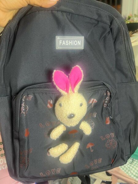 Sac à dos avec porte-clés lapin