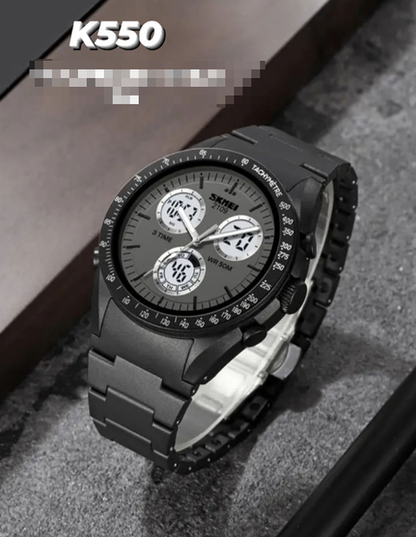skmei black watch