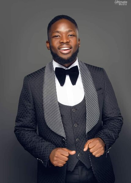 black men's suit