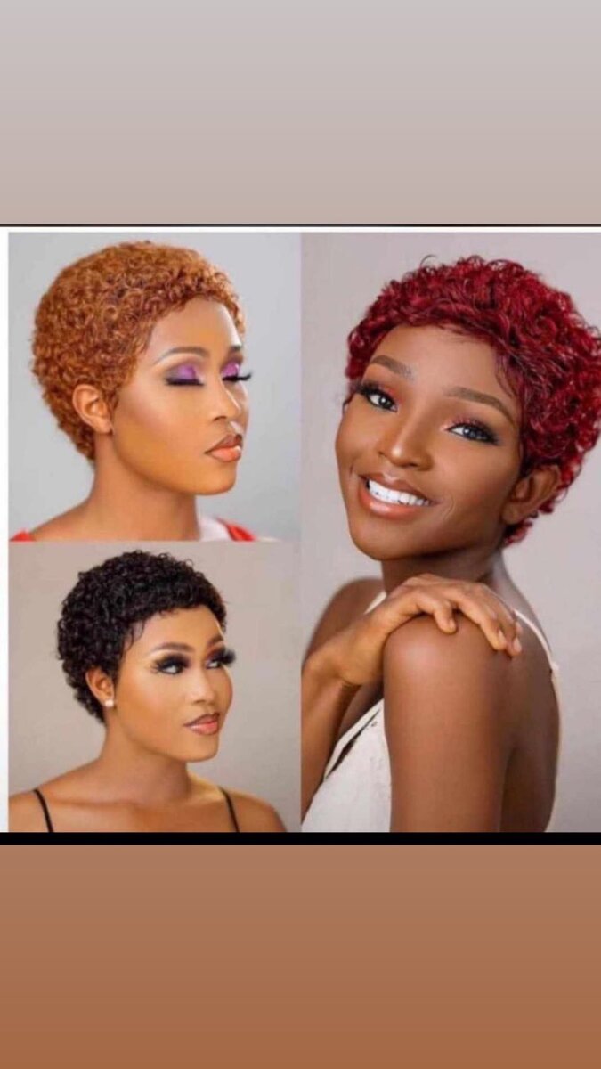 Short wet curls