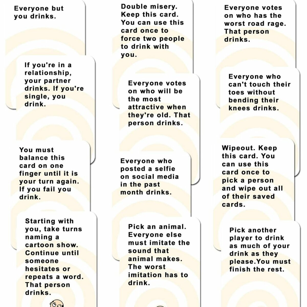 DRINKING CARD GAMES