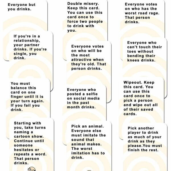 DRINKING CARD GAMES