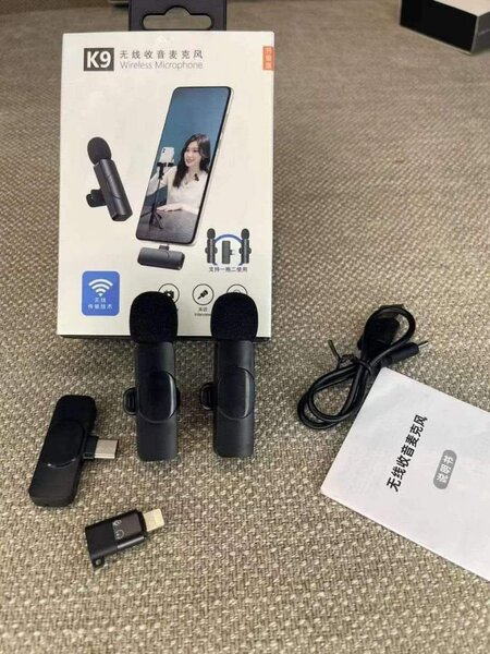 2in1 Android & iPhone lapel microphone