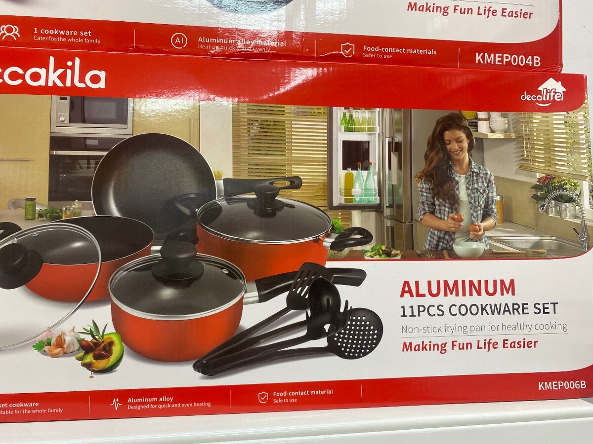 Premium Aluminum 11-Piece Cookware Set