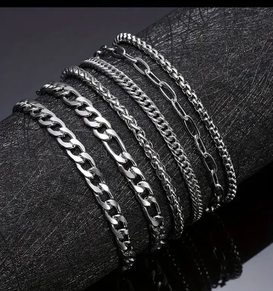 Lot de Bracelets en Acier