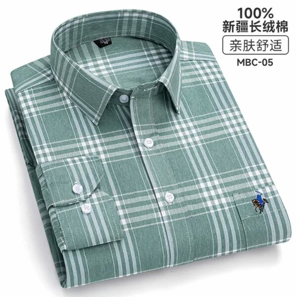Chemise à carreaux en coton