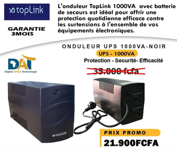 Onduleur UPS- 1000VA - Noir