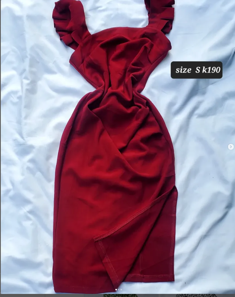 red dress
