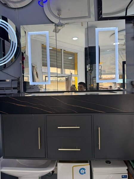 Double cabinet basin