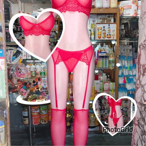 Ensemble lingerie rouge sexy