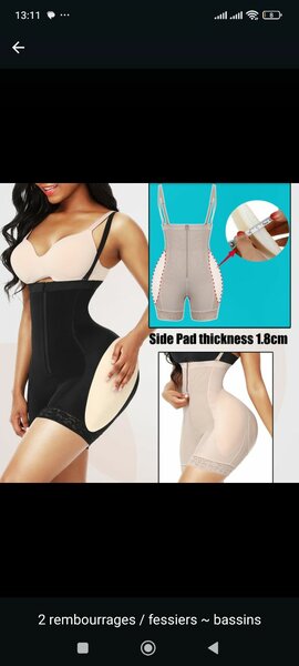 Body shaper avec rembourrage
