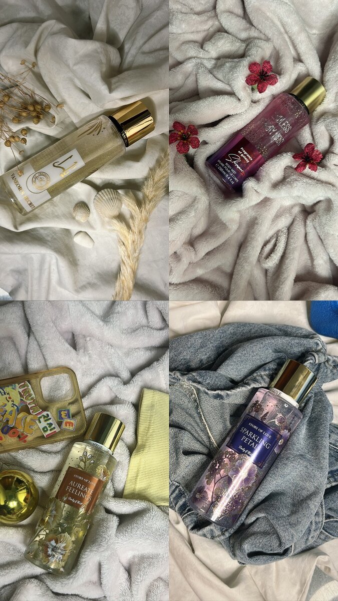 Brume pailletée parfumée