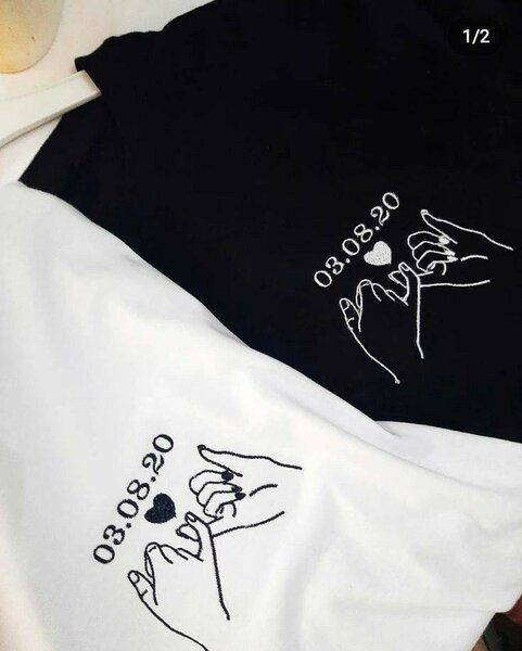 T-shirts couple personnalisés