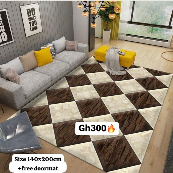 Beautiful and cozy patterned carpet