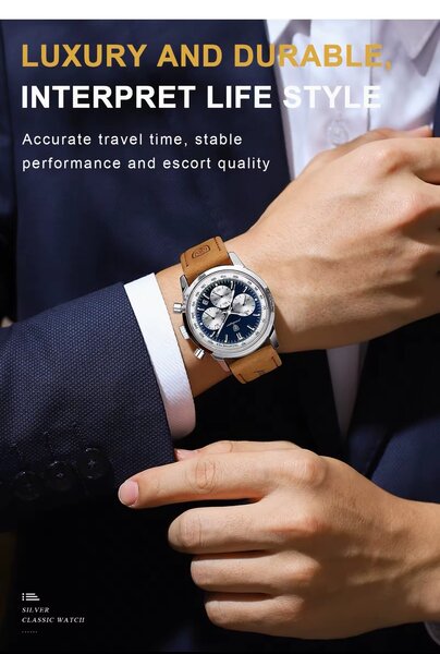 Poedagar Luxury Mens Watch