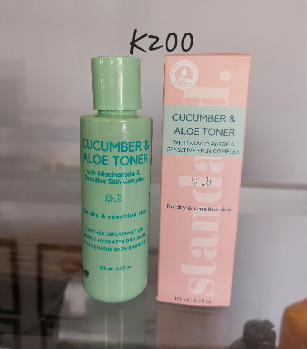 Cucumber aloe toner