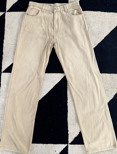 Pantalon beige en toile