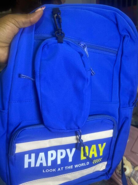 Sac à dos scolaire bleu vif