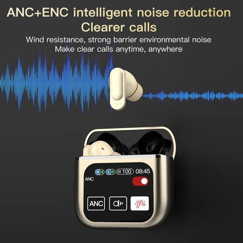 Touch screen wireless headsets