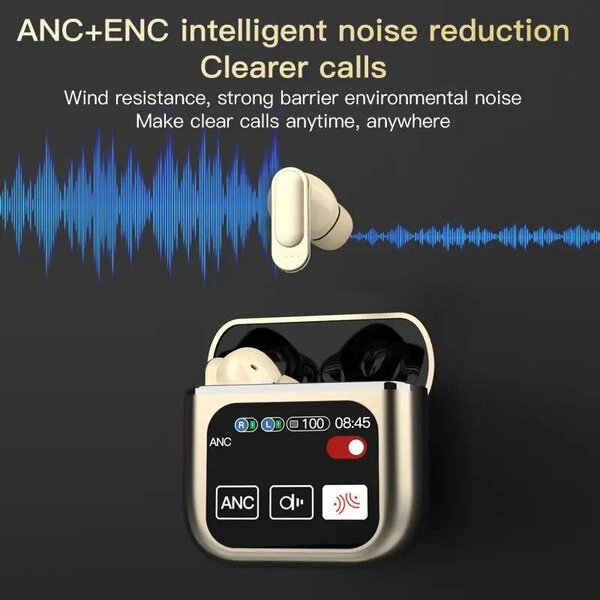 Touch screen wireless headsets