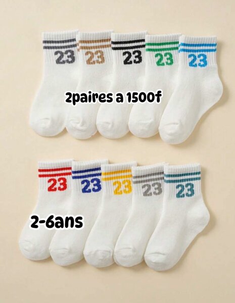Chaussettes pour enfants de 1 à 3 ans