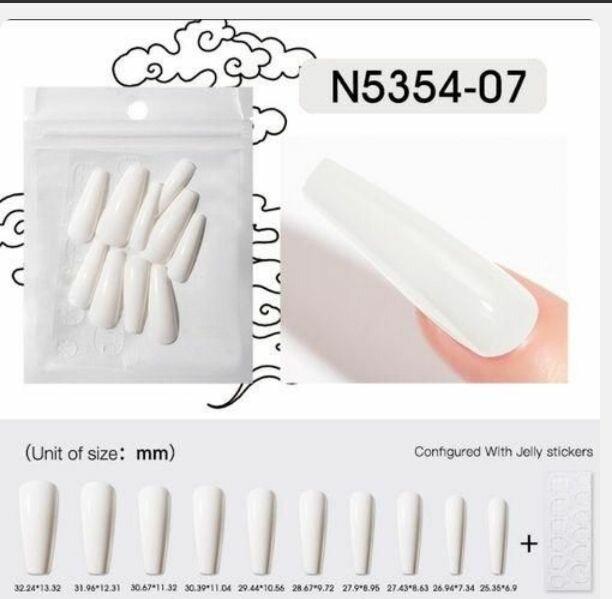 Faux Ongles Colorés Chic 50PCS