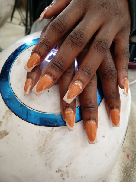Gel, acrylics nails