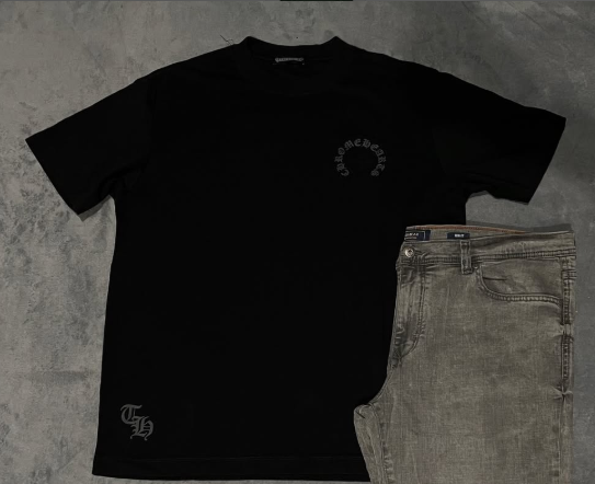 black t-shirt
