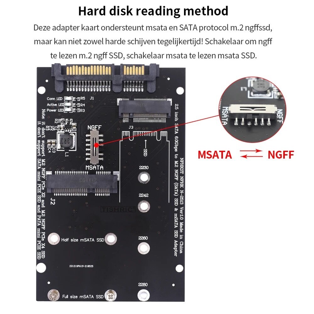 Adaptateur SSD M2 vers sata
