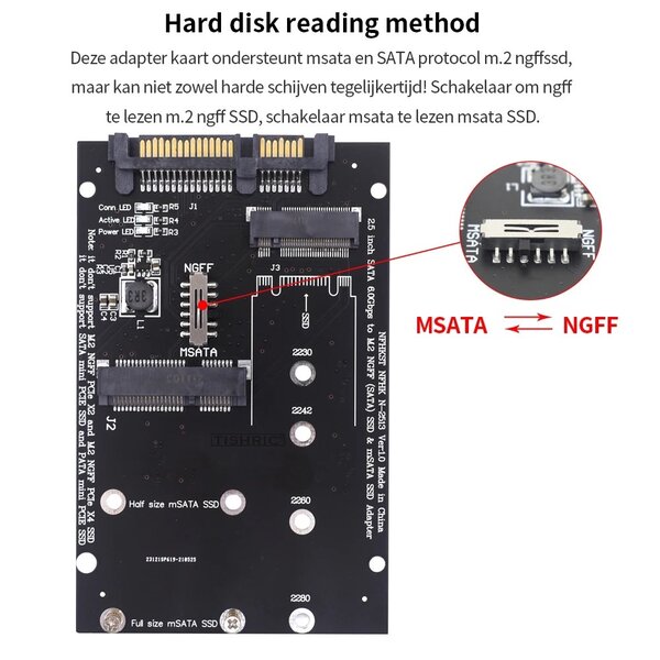Adaptateur SSD M2 vers sata