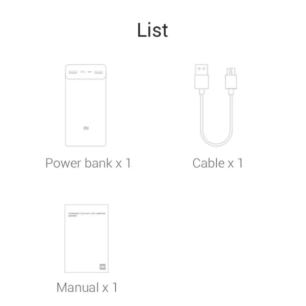 Power bank Xiaomi 30.000mha