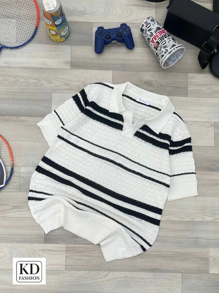 Polo décontracté en tricot
