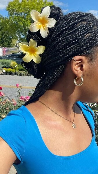 Flower Claw Clips