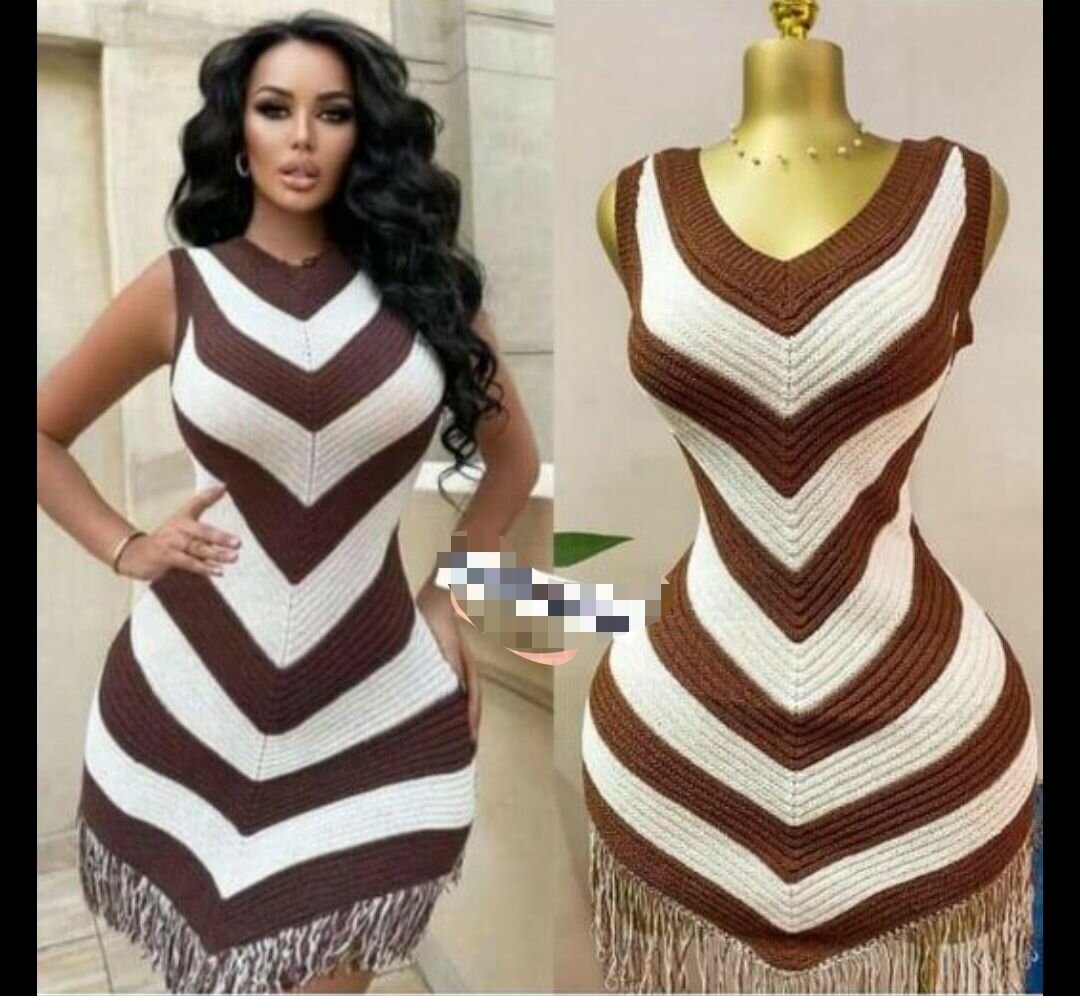 Robe Tricotée Vintage Élégante