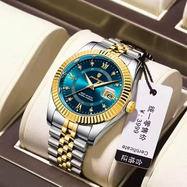Montre Luxe Homme Bicolore