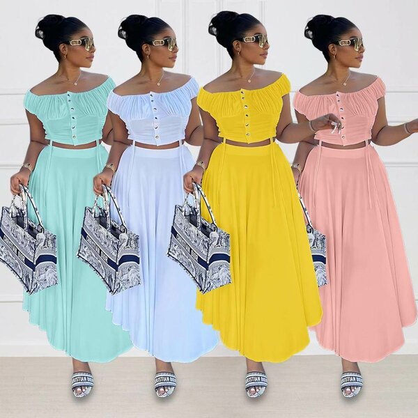 Chic ensemble haut et jupe